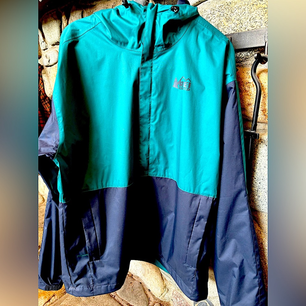 REI Co-op Teal and Navy Outdoor Jacket